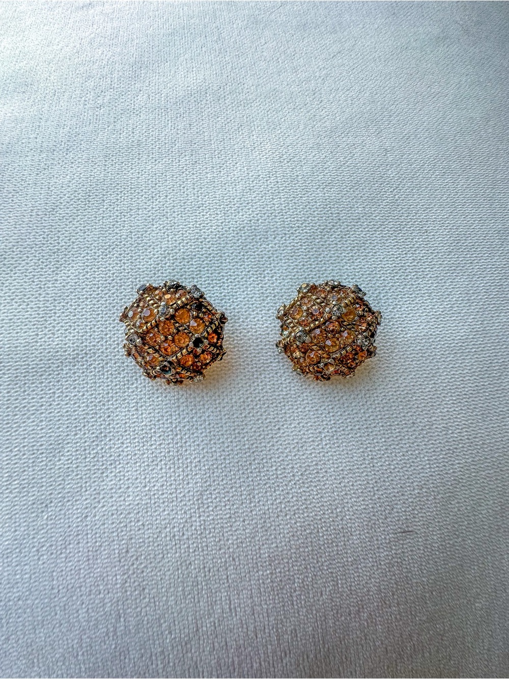 Vintage Crystal Clip-on Earrings
